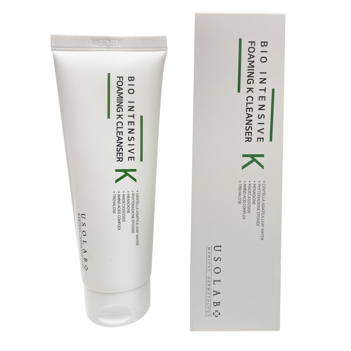 Usolab Bio Intensive Foaming K Cleanser (Очищувальний засіб з вітаміном К для чутливої шкіри обличчя), 120 мл 8809801693235 фото