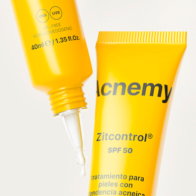 Acnemy Zitcontrol SPF50 (Сонцезахисний крем для шкіри схильної до акне), 40 мл 8436585433261 фото