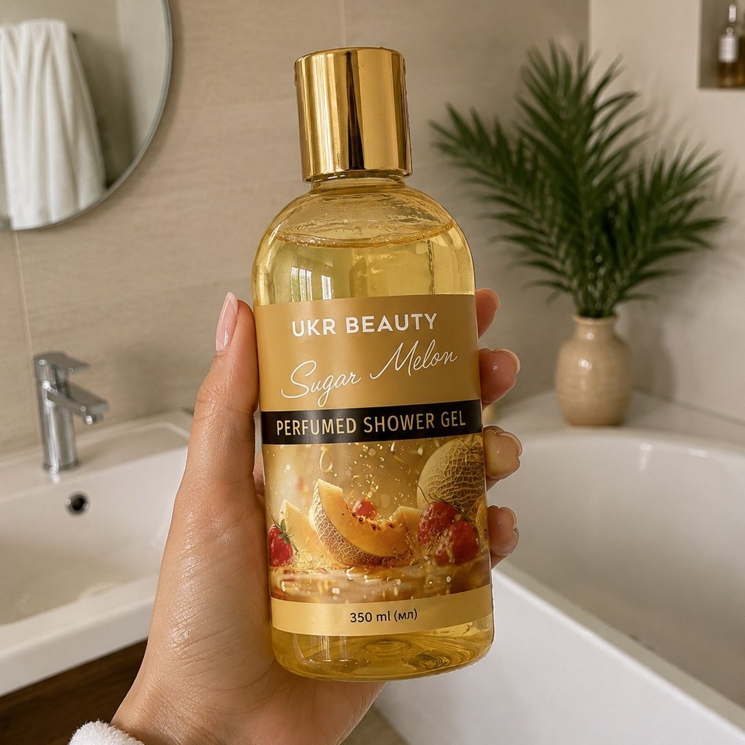Ukr Beauty Sugar Melon Perfumed Shower Gel (Гель для душу парфумований), 350 мл 4820284871976 фото