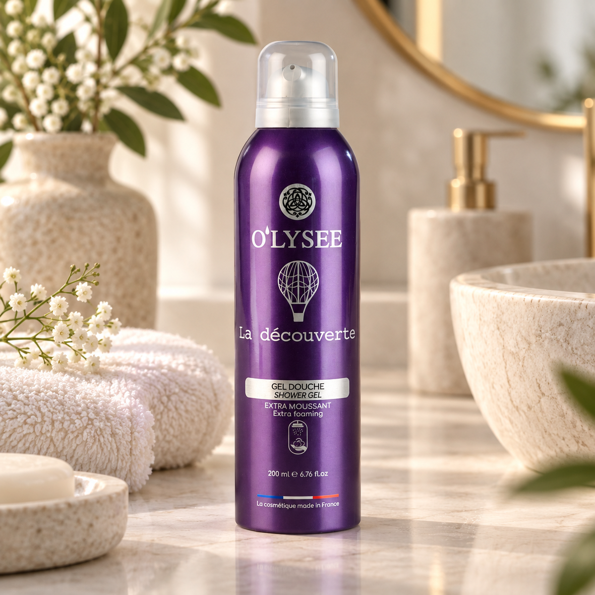 O'lysee Extra Foaming Shower Gel La D&eacute;couverte (Очищуюча гель-піна для душу з фруктово-квітковим ароматом), 200 мл 3520710011068 фото