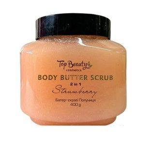 Top Beauty Body Butter Scrub (Батер-скраб для тіла 2 в 1 полуниця), 400 г  2000002700043 фото