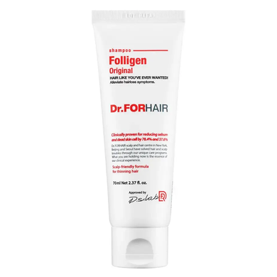 Dr.FORHAIR Folligen Shampoo (Зміцнюючий шампунь проти випадіння волосся), 70 мл 8809485531052 фото