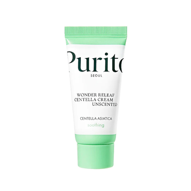 Purito Seoul Wonder Releaf Centella Cream Unscented (Заспокійливий крем із центелою без ефірних олій), 15 мл 8809563100576 фото