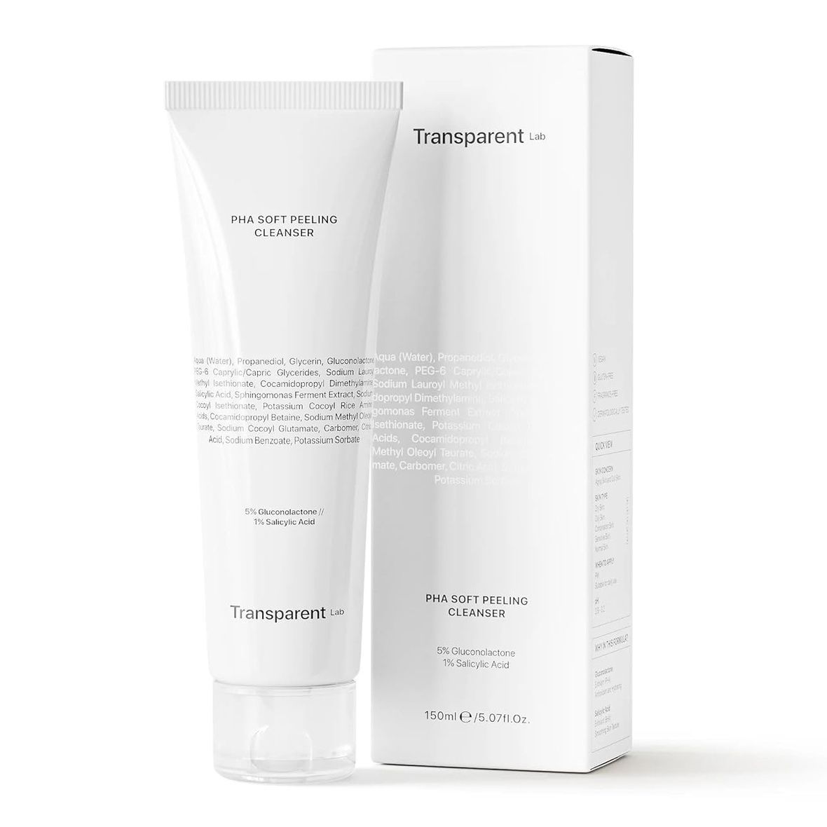 Transparent Lab PHA Soft Peeling Cleanser (Ніжний засіб для очищення), 150 мл 8436585434541 фото