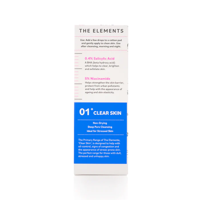 The Elements Skin Clarifying Toner (Тонер для обличчя з саліциловою кислотою), 100 мл 5060486263547 фото