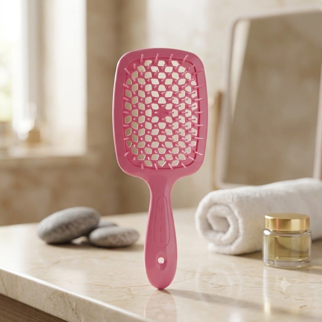Janeke Superbrush Small (Гребінець для волосся, рожевий), 1 шт 8006060650058 фото
