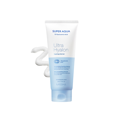 Пінка для очищення обличчя Missha (Super Aqua Ultra Hyalron Cleansing Foam), 200 мл 8809643507226 фото