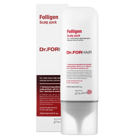 Dr.FORHAIR Folligen Scalp Pack (Оздоровлююча маска для шкіри голови), 250 мл 8809485532011 фото