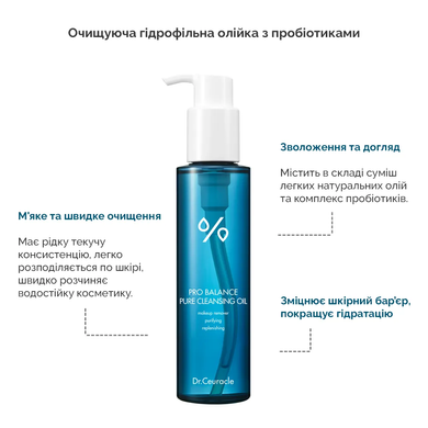 Dr.Ceuracle Pro Balance Pure Cleansing Oil (Очищуюча гідрофільна олійка з пробіотиками), 155 мл 8806133613924 фото