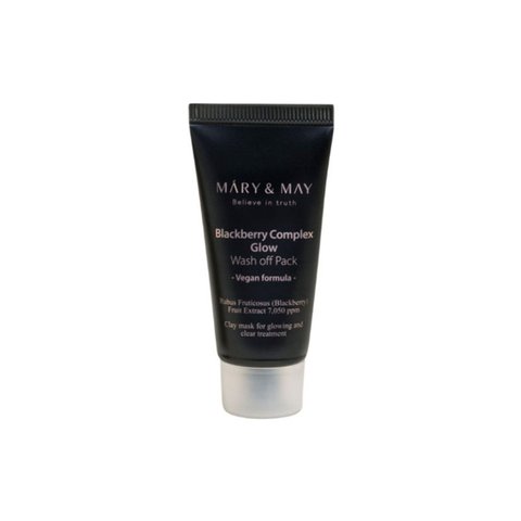 Маска для обличчя з освітлюючим ефектом Mary&May (Blackberry Complex Glow Wash off Pack), 30г 8809670682095 фото