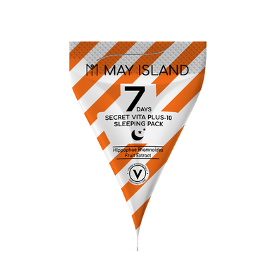 May Island 7 Days Secret Vita Plus-10 Sleeping Pack (Нічна маска з фруктовими кислотами і вітамінами), 5 г 8809515401126 фото