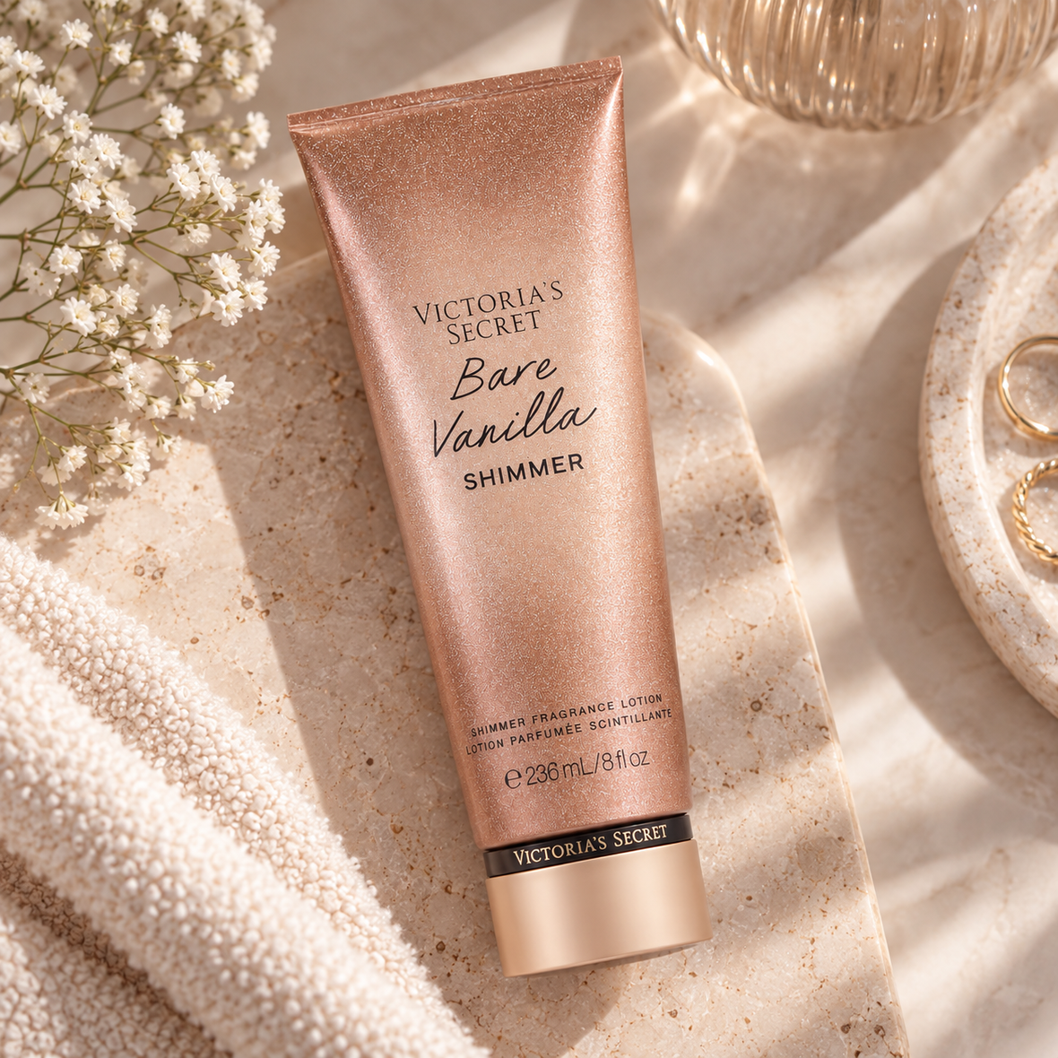 Victoria's Secret Bare Vanilla Shimmer Body Lotion (Парфумований лосьйон для тіла &laquo;Блискуча ваніль&raquo;), 236 мл 2965700062940 фото
