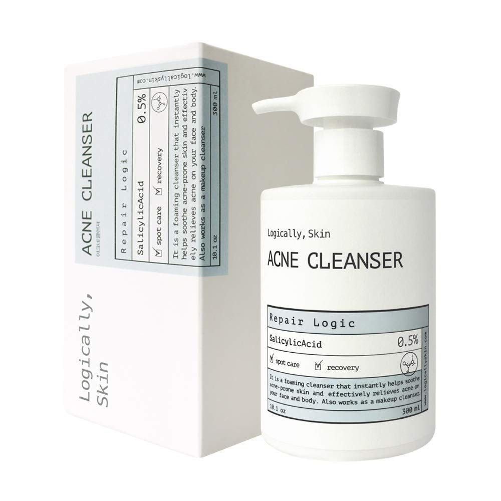 Logically, Skin ACNE Cleanser (Очищувальний засіб для шкіри обличчя та тіла з акне), 300 мл 8809645450216 фото