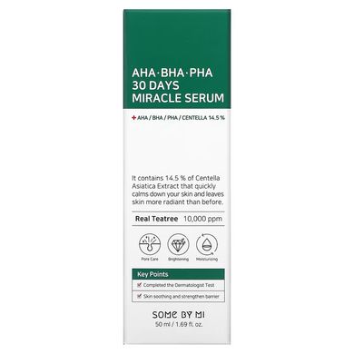 Some By Mi AHA/BHA/PHA 30 Days Miracle Serum (Сироватка для проблемної шкіри), 50 мл 8809525242764 фото