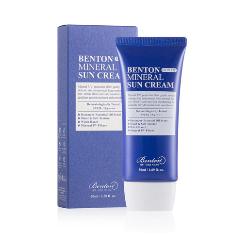 Benton Skin Fit Mineral Sun Cream SPF50 (Сонцезахисний крем на мінеральній основі), 50 мл 8809566991560 фото