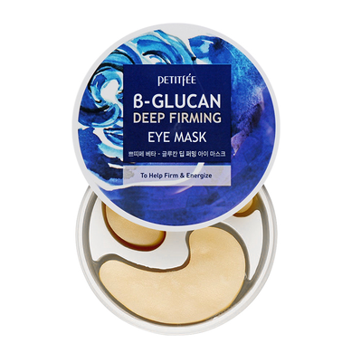 Зміцнюючі патчі під очі з бета-глюканом Petitfee (B-Glucan Deep Firming Eye Mask), 60 шт 8809508850504 фото