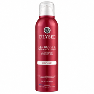O'lysee Extra Foaming Shower Gel Grenade (Очищуюча гель-піна для душу з ароматом гранату), 200 мл 3520710011495 фото