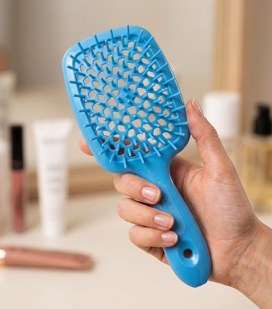 Janeke Superbrush The Original (Гребінець для волосся, синій), 1 шт 8006060639527 фото
