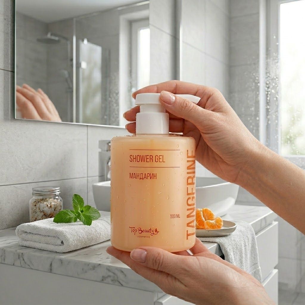 Top Beauty Tangerine Shower Gel (Гель для душу мандарин), 500 мл  4820169187345 фото