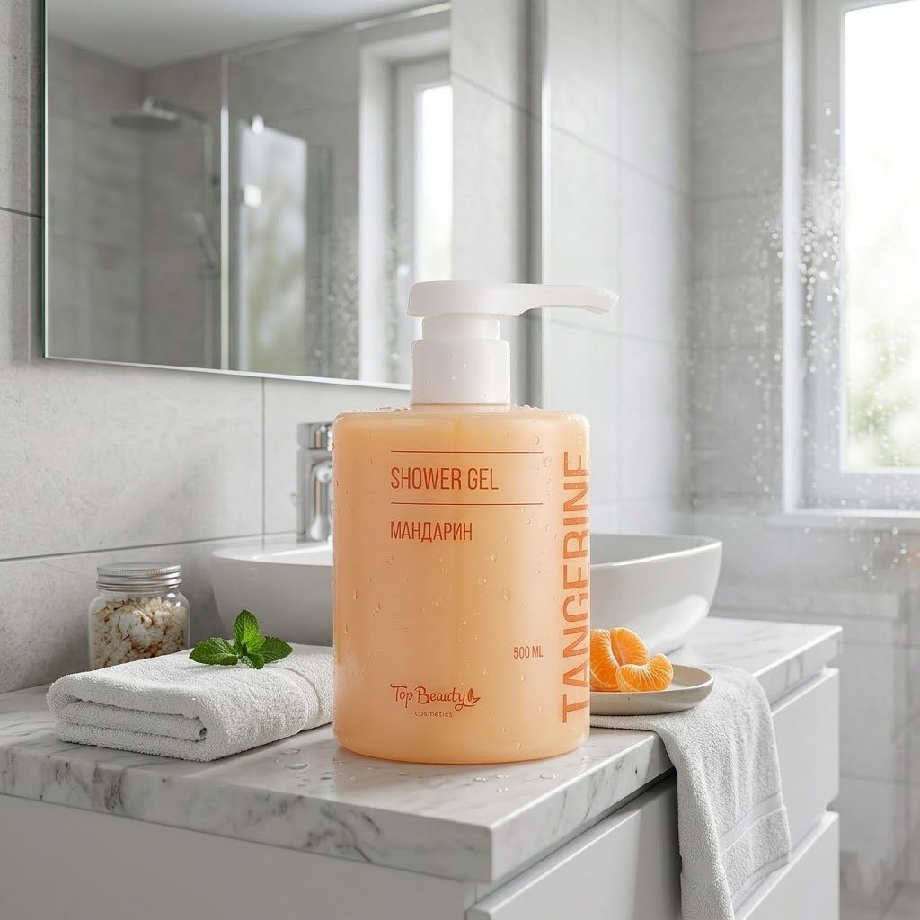 Top Beauty Tangerine Shower Gel (Гель для душу мандарин), 500 мл  4820169187345 фото
