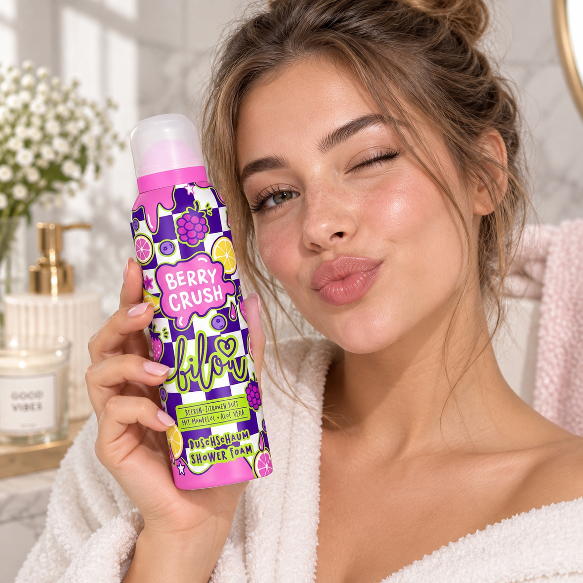 Bilou Berry Crush (Пінка для душу з ароматом темних ягід), 200 мл 4260437291969 фото