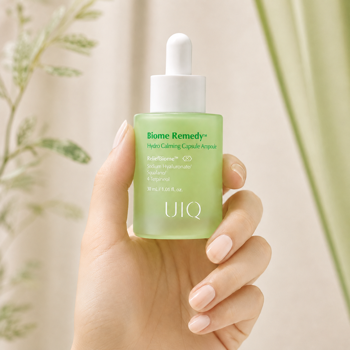 UIQ Biome Remedy Hydro Calming Capsule Ampoule (Заспокійлива капсульна ампула для чутливої шкіри), 30 мл 8809771752468 фото