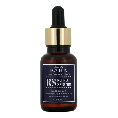 Cos De BAHA Retinol 2.5% Serum (Омолоджуюча сироватка з ретинолом 2.5%), 30 мл 8809240311677 фото