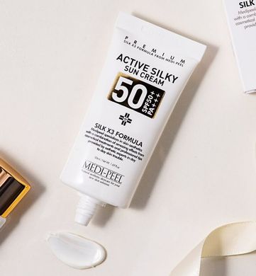 Medi-Peel Active Silky Sun Cream SPF50+ /PA+++ (Сонцезахисний крем), 50 мл 8809409341545 фото