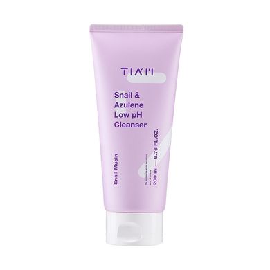 TIAM Snail & Azulene Low pH Cleanser (Слабокислотний гель для вмивання), 200 мл 8809416471860 фото