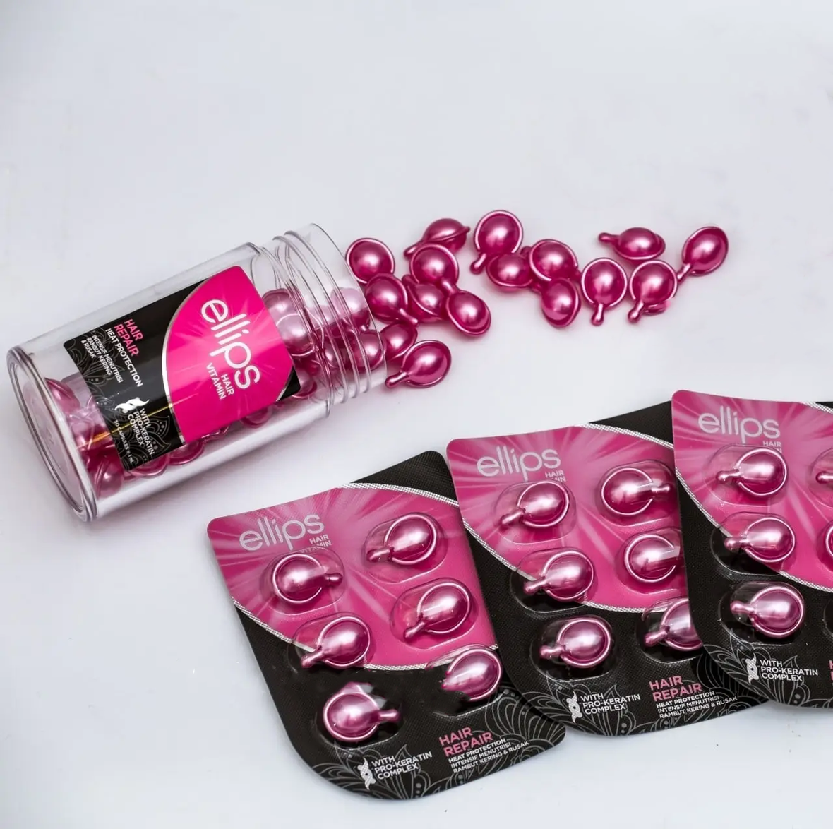 Ellips Hair Vitamin Hair Repair With Pro-Keratin Complex (Вітаміни для волосся "Відновлення волосся"), 6 шт 8993417200069 фото