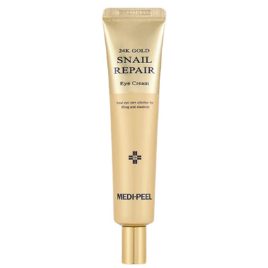 Крем навколо очей з муцином равлика та золотом Medi-Peel (24k Gold Snail Repair Eye Cream), 40 мл 8809409340548 фото