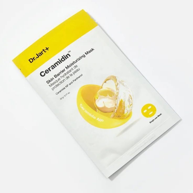 Dr. Jart+ Ceramidin Skin Barrier Moisturizing Mask (Відновлююча тканинна маска з керамідами), 22 г 8809844993118 фото