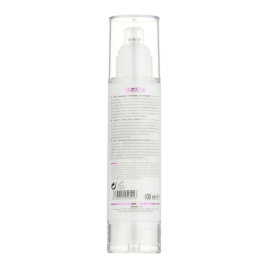 Keen Strok Serum Repair (Сироватка для відновлення волосся), 100 мл 8436022056213 фото