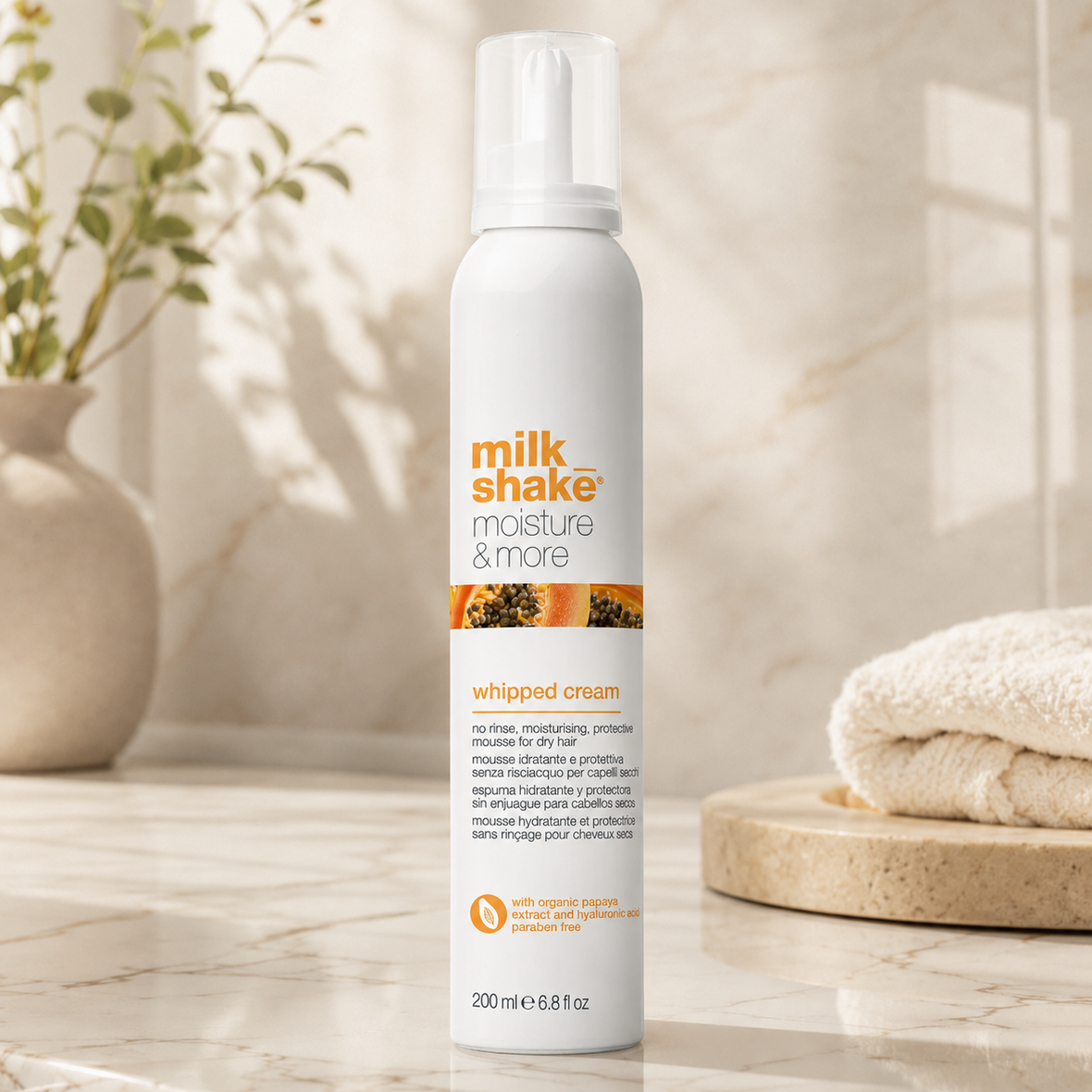 Milk Shake Moisture & More Whipped Cream (Крем-піна для сухого волосся), 200 мл 8032274192152 фото