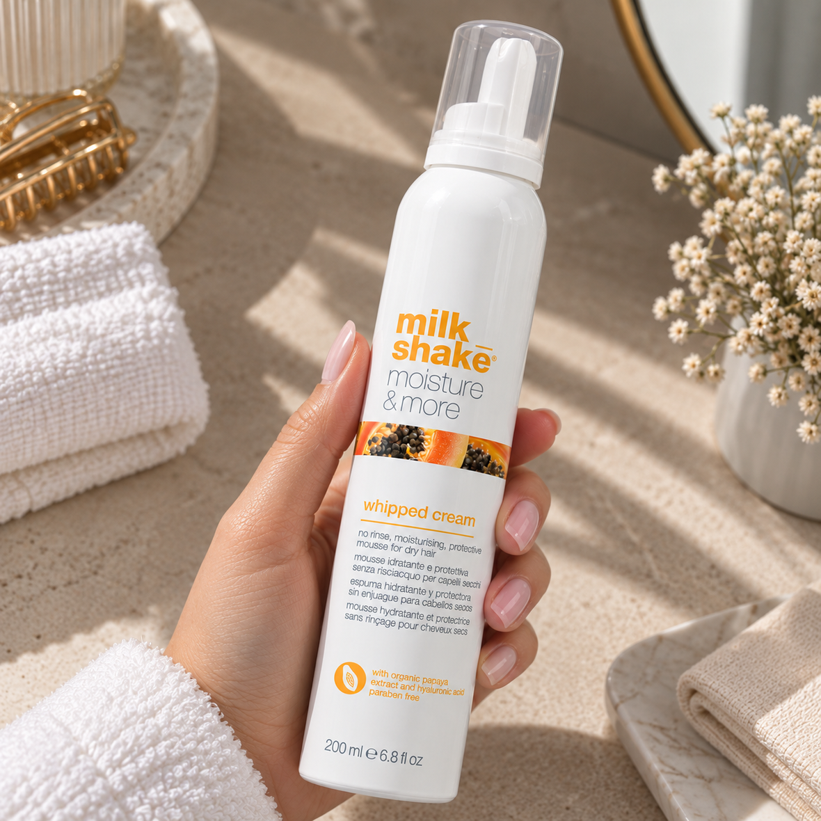 Milk Shake Moisture & More Whipped Cream (Крем-піна для сухого волосся), 200 мл 8032274192152 фото