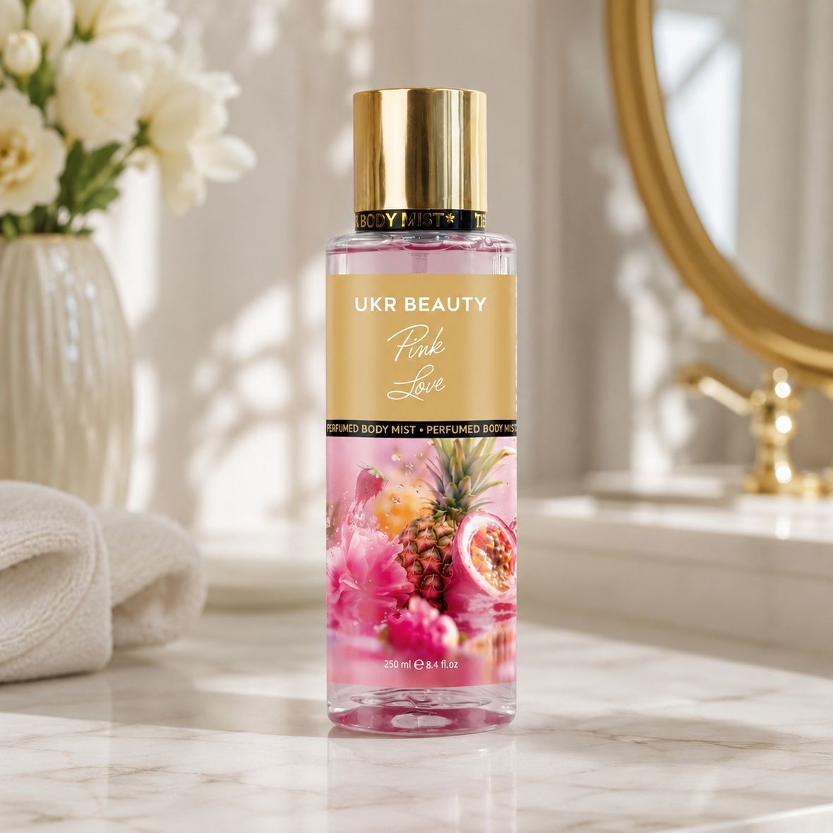 Ukr Beauty Pink Love Perfumed Body Mist (Парфумований міст для тіла), 250 мл