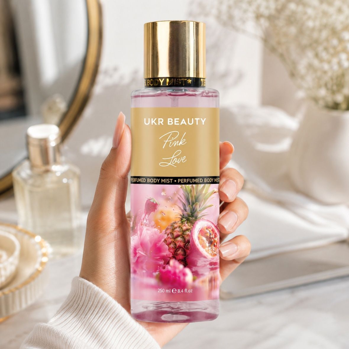 Ukr Beauty Pink Love Perfumed Body Mist (Парфумований міст для тіла), 250 мл
