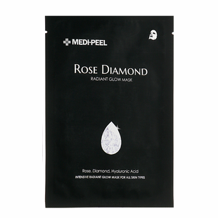 Medi-Peel Rose Diamond Radiant Glow Mask (Тканинна маска для блиск шкіри обличчя), 25 мл 8809409345420 фото