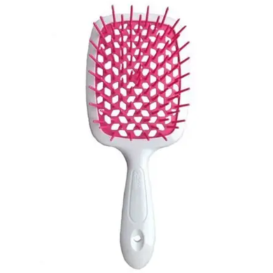 Гребінець білий з фуксією Janeke (Superbrush Small White Fuchsia), 1 шт 8006060650164 фото