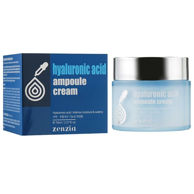 Zenzia Hyaluronic Acid Ampoule Cream (Крем для обличчя з гіалуроновою кислотою), 70 мл 8809210030409 фото