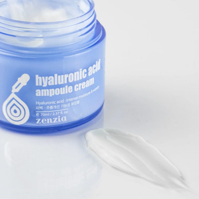 Zenzia Hyaluronic Acid Ampoule Cream (Крем для обличчя з гіалуроновою кислотою), 70 мл 8809210030409 фото