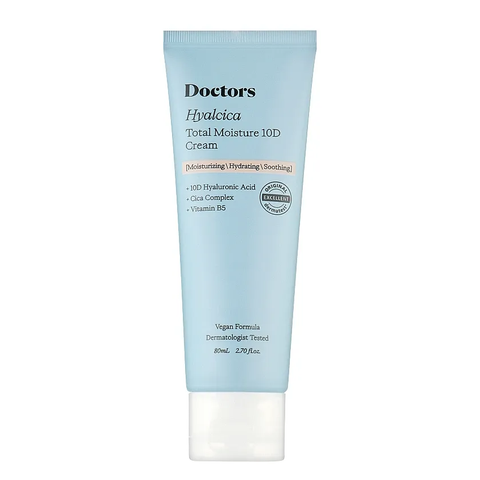 Зволожувальний легкий крем Doctors (Hyalcica Total Moisture 10 D Cream), 80 мл 8809496205522 фото