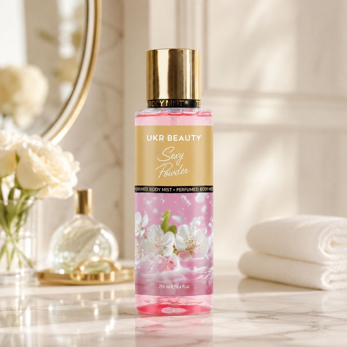 Ukr Beauty Sexy Powder Perfumed Body Mist (Парфумований міст для тіла), 250 мл