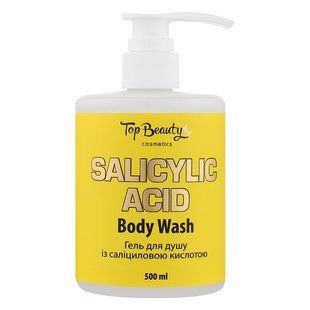 Top Beauty Salicylic Acid Body Wash (Гель для душу із саліциловою кислотою), 500 мл 4820169185976 фото