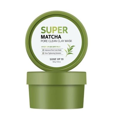 Some By Mi Super Matcha Pore Clean Clay Mask (Очищуюча глиняна маска для обличчя), 100 г 8809647391074 фото