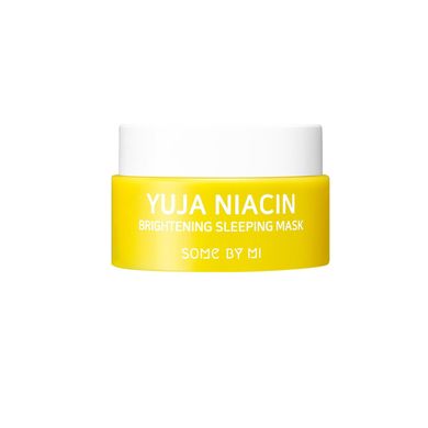 Нічна вирівнююча тон маска для обличчя Some By Mi (Yuja Niacin Brightening Sleeping Mask), 15 г  2997110002261 фото