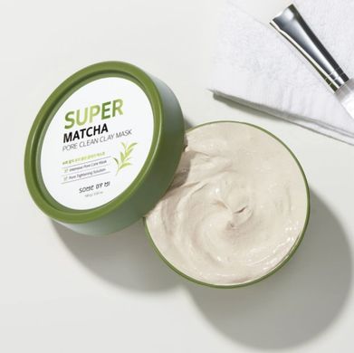 Some By Mi Super Matcha Pore Clean Clay Mask (Очищуюча глиняна маска для обличчя), 100 г 8809647391074 фото