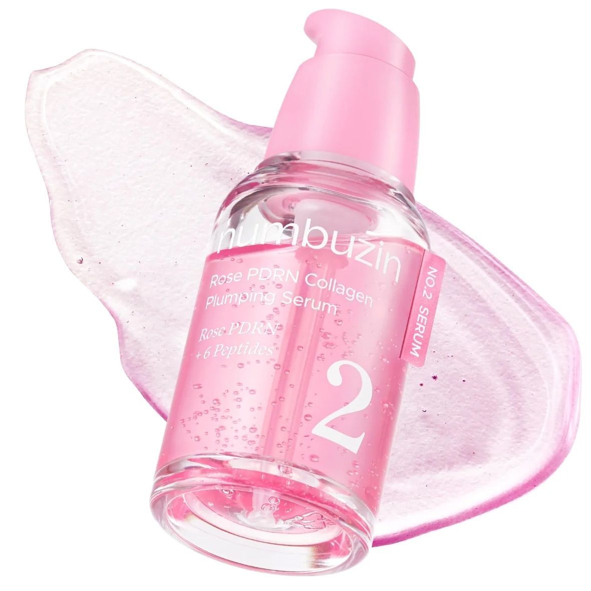 Numbuzin No.2 Rose PDRN Collagen Plumping Serum (Зволожуюча сироватка з пептидами), 30 мл 8809652589718 фото
