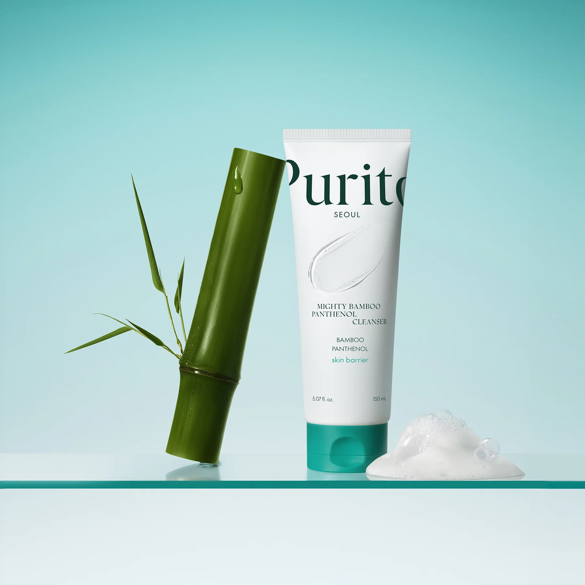 Purito Seoul Mighty Bamboo Panthenol Cleanser (Гель для умивання з екстрактом бамбука та пантенолом), 150 мл 8809563103652 фото