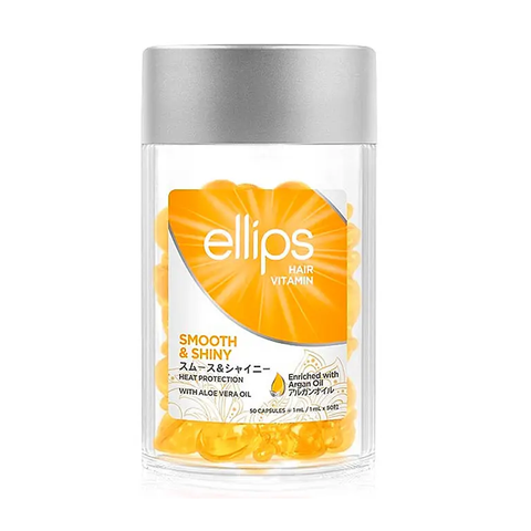 Ellips Hair Vitamin Smooth and Shiny With Aloe Vera Oil (Вітаміни для волосся "Розкішне сяйво" з олією алое вера), 1 шт 8993417200410 фото